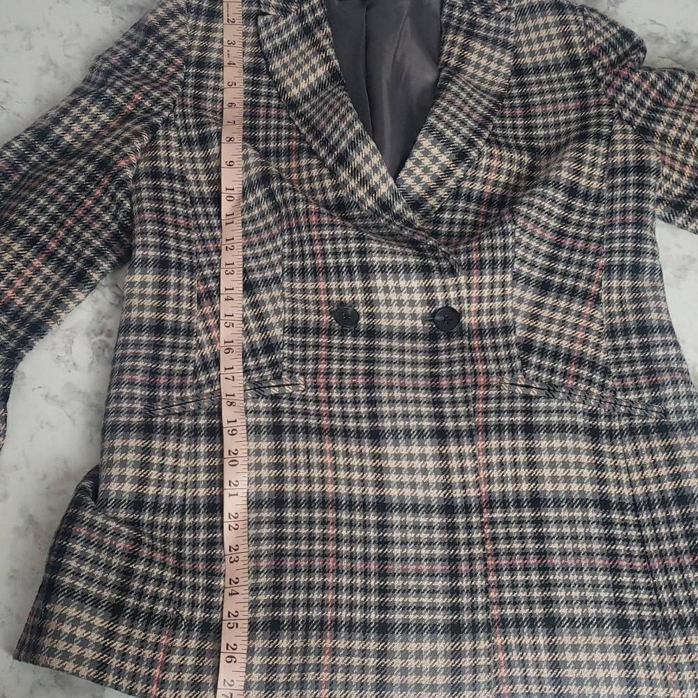 ‎Talbots Gray Plaided Blazer - Picture 7 of 14